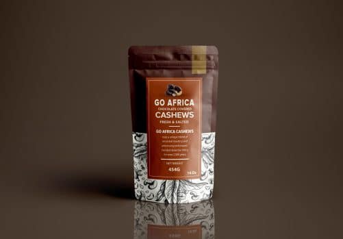 GoAfrica Dark Chocolate Covered Cashews - 4.8oz bag - Image 4