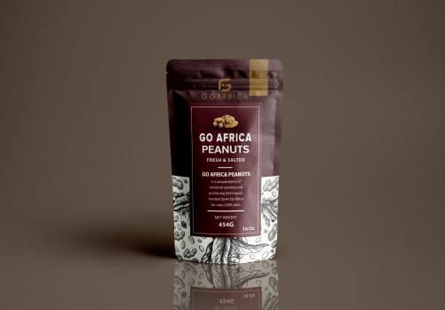 GoAfrica Roasted Peanuts - 8oz. bag - Image 3