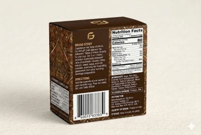 Go Africa® Gold Instant Coffee Sachets (14-Count Carton) – 100% Pure & 3-in-1 Blends - Image 3